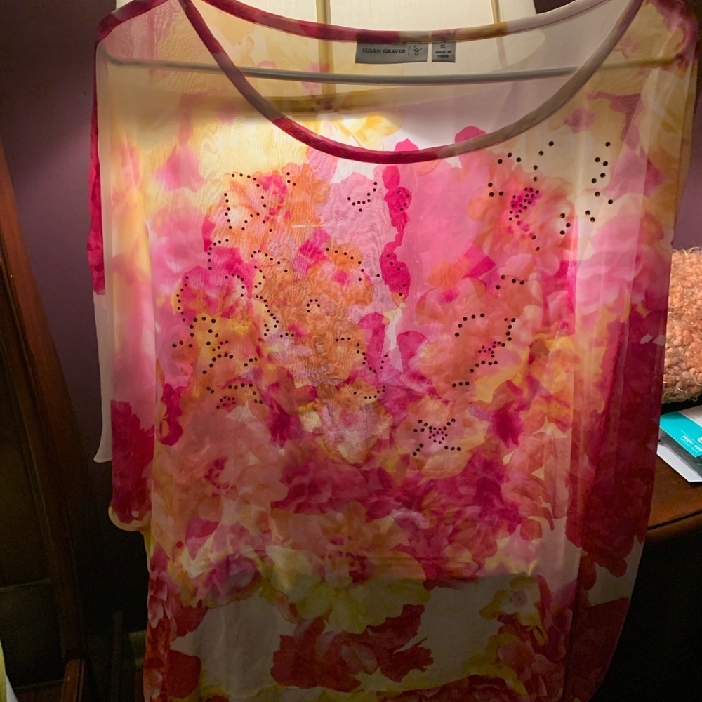 Sheer summer top.